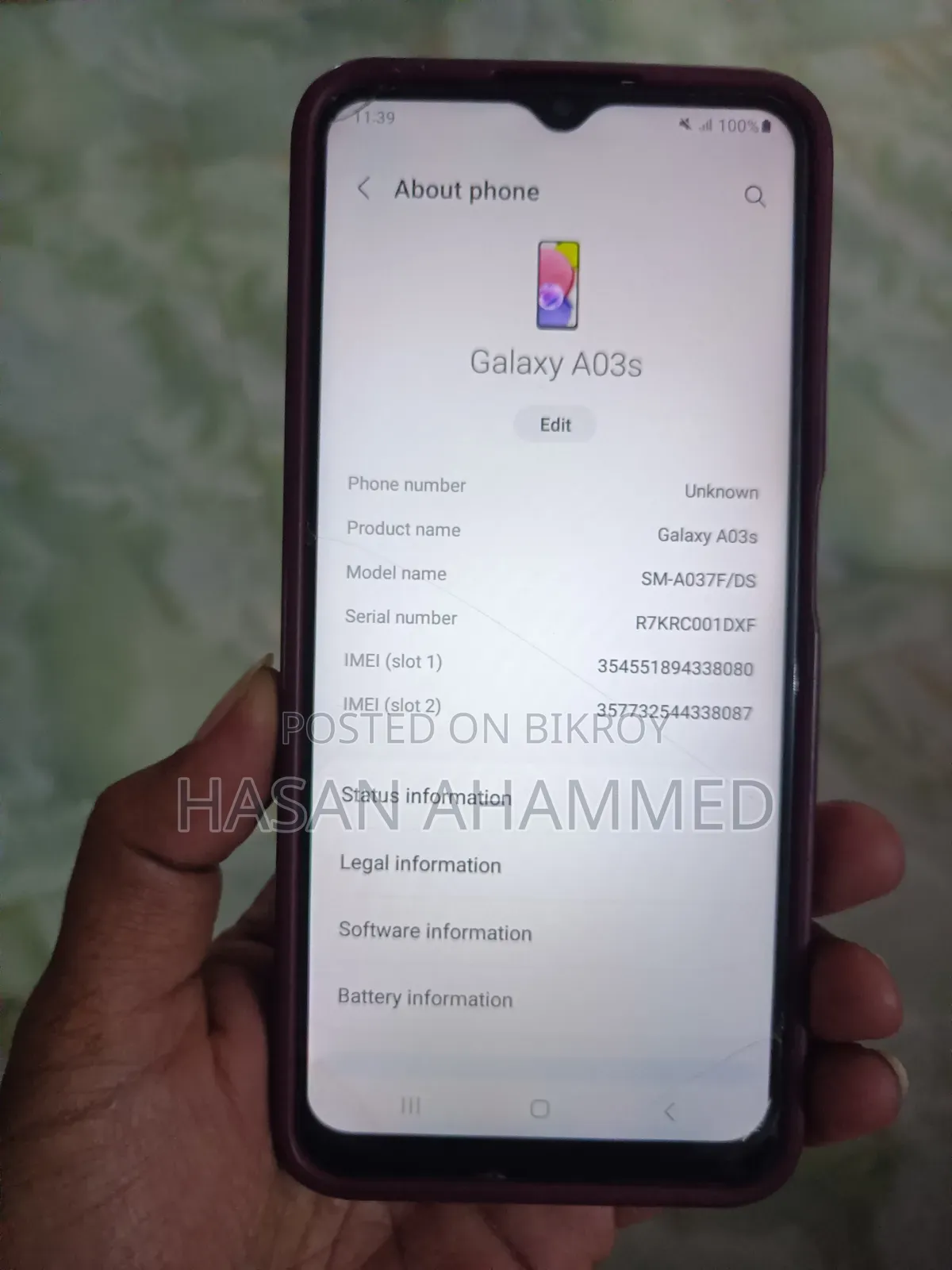 Samsung Galaxy A03s 64 GB Black