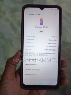 Samsung Galaxy A03s 64 GB Black
