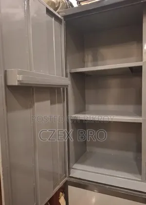 Extremely heavy and sturdy pure stainless steel wardrobe