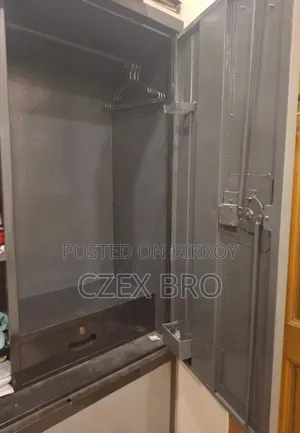 Extremely heavy and sturdy pure stainless steel wardrobe