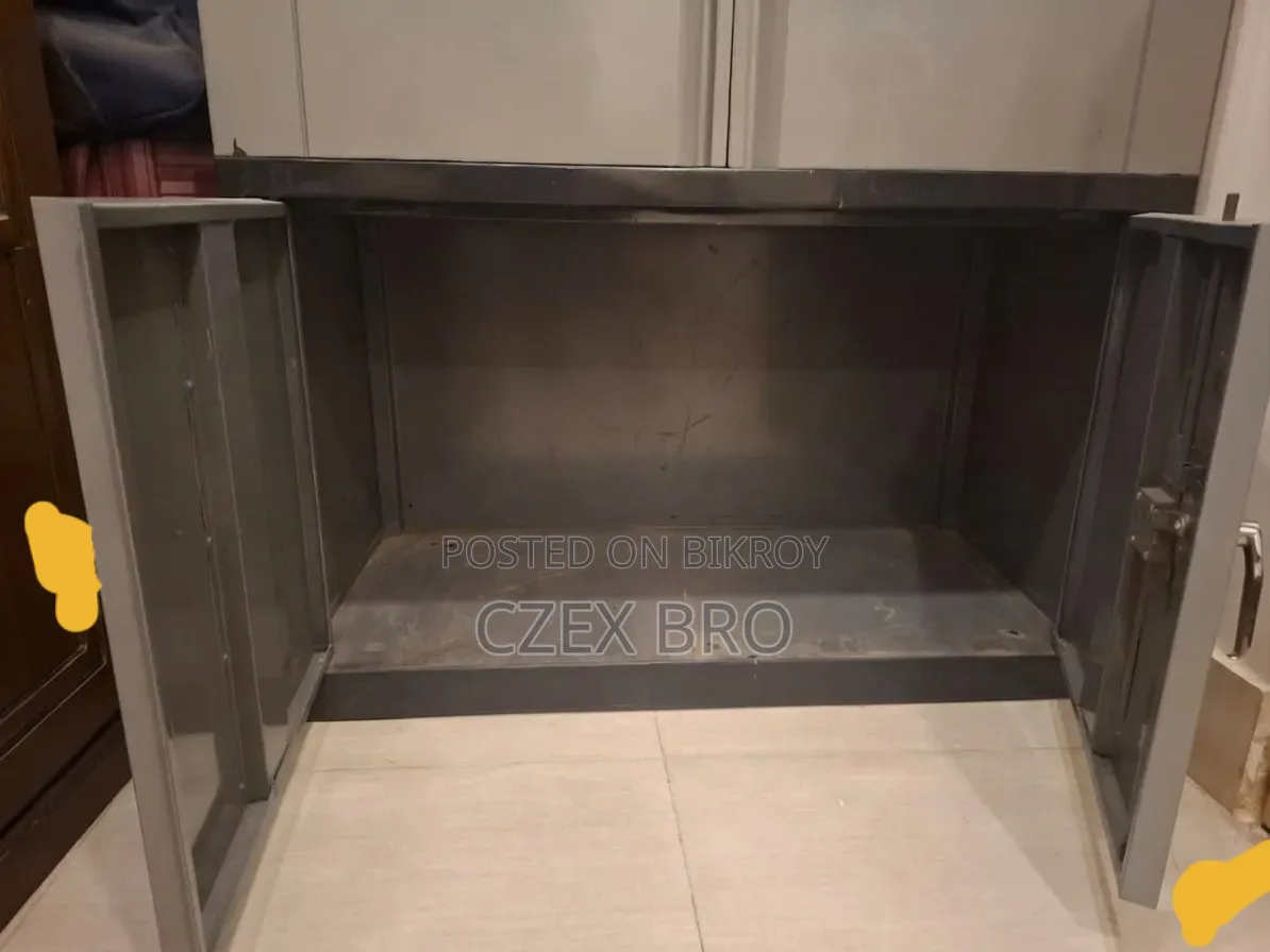 Extremely heavy and sturdy pure stainless steel wardrobe