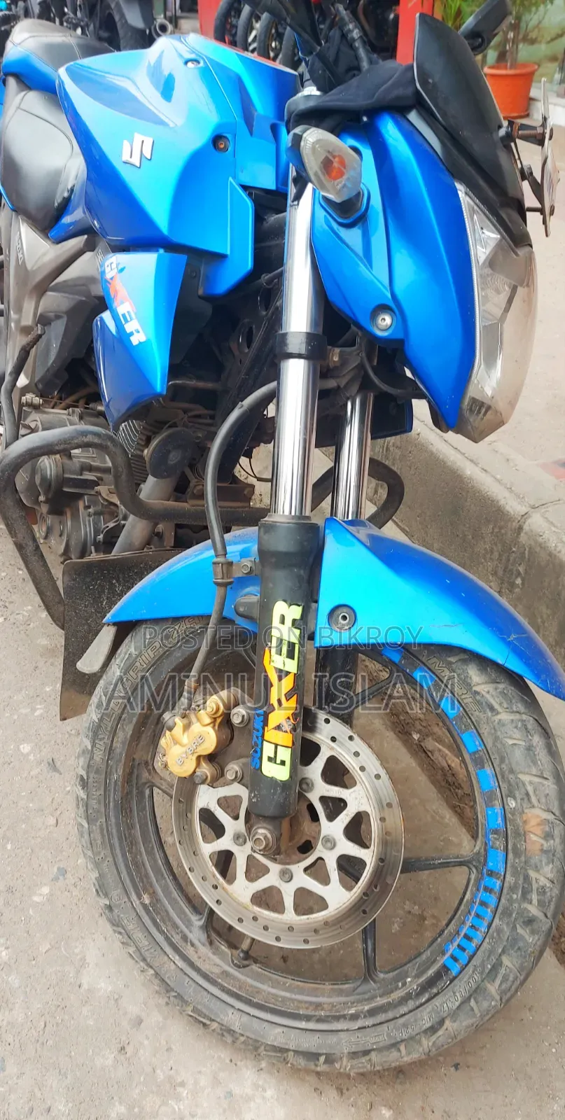 Suzuki Gixxer Monotone 2017 Blue