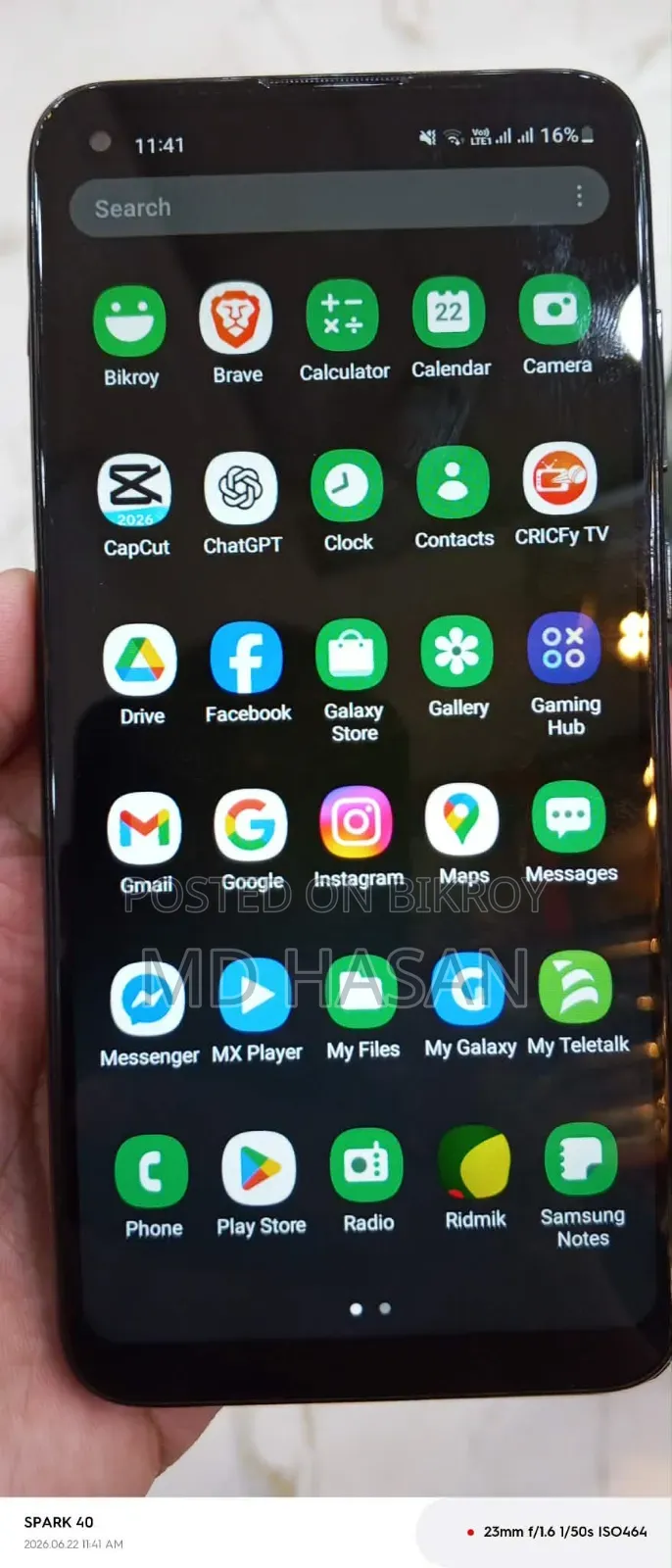 Samsung Galaxy M11 64 GB Black