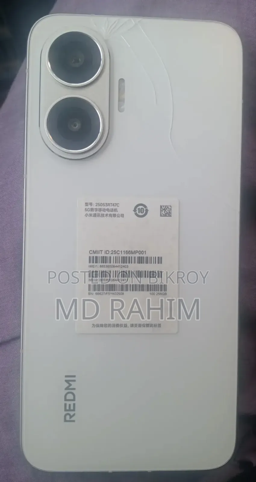 Xiaomi Redmi Turbo 4 Pro 256 GB White