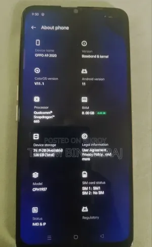 Oppo A9 128 GB White