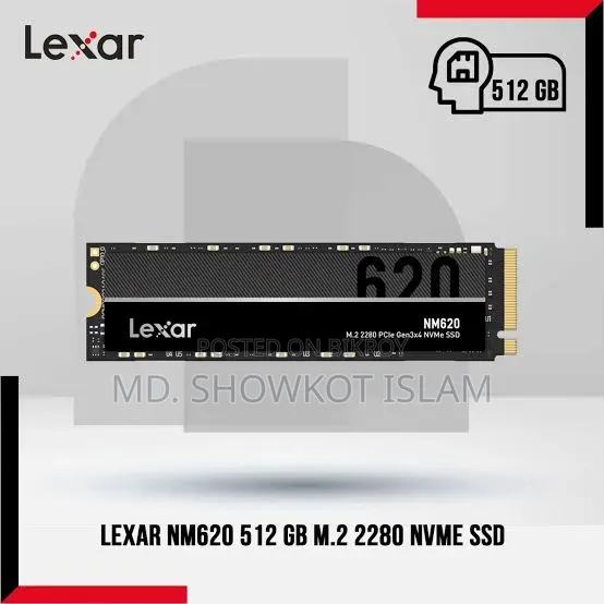Lexar NM620 512GB M.2 NVMe SSD
