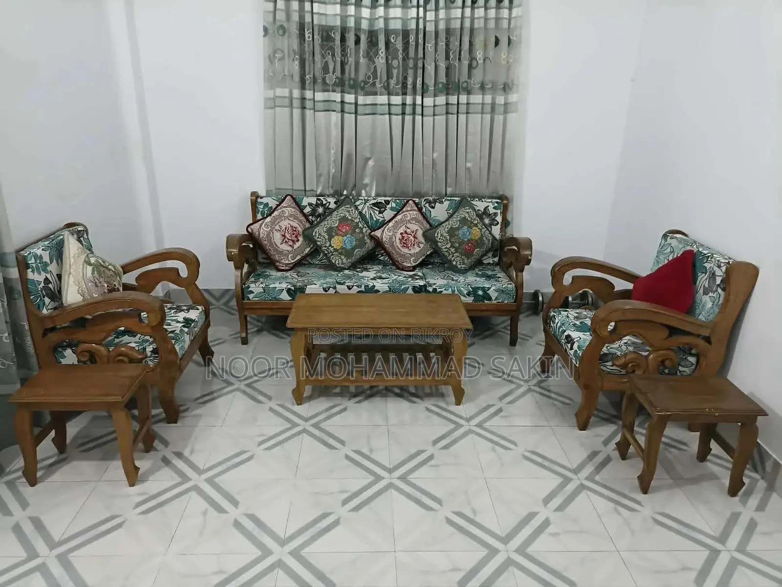 Chittagong Teak Wood Sofa Set