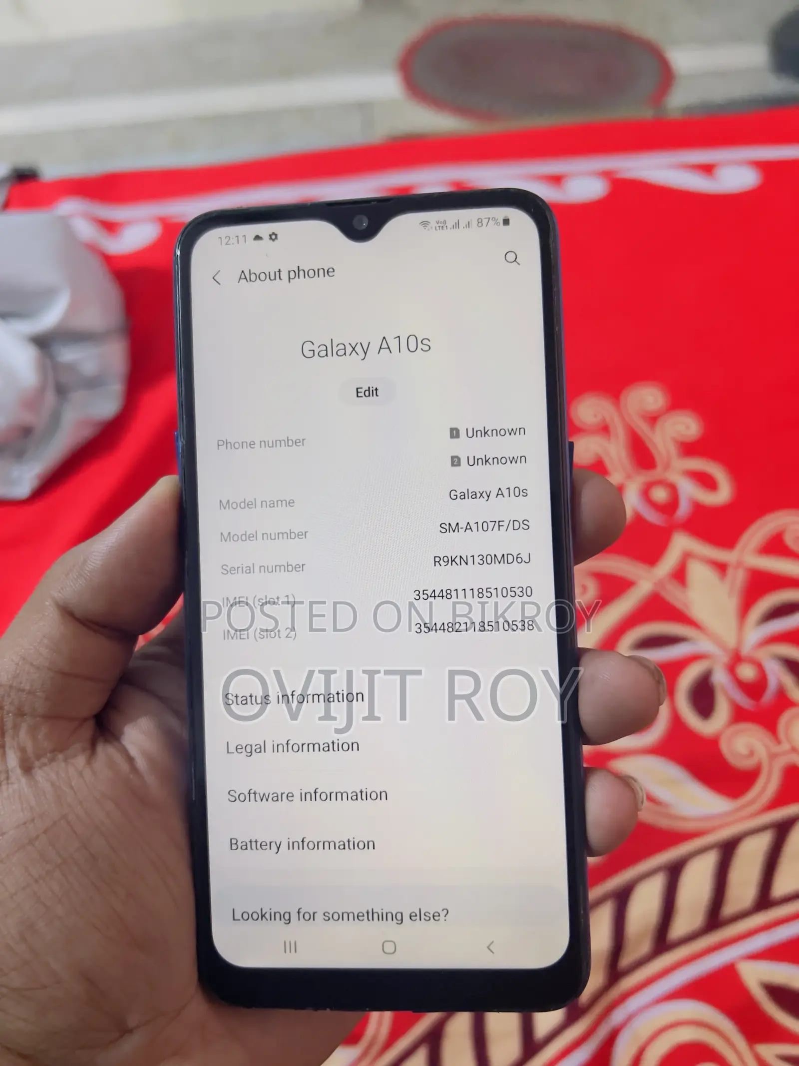 Samsung Galaxy A10s 32 GB Blue