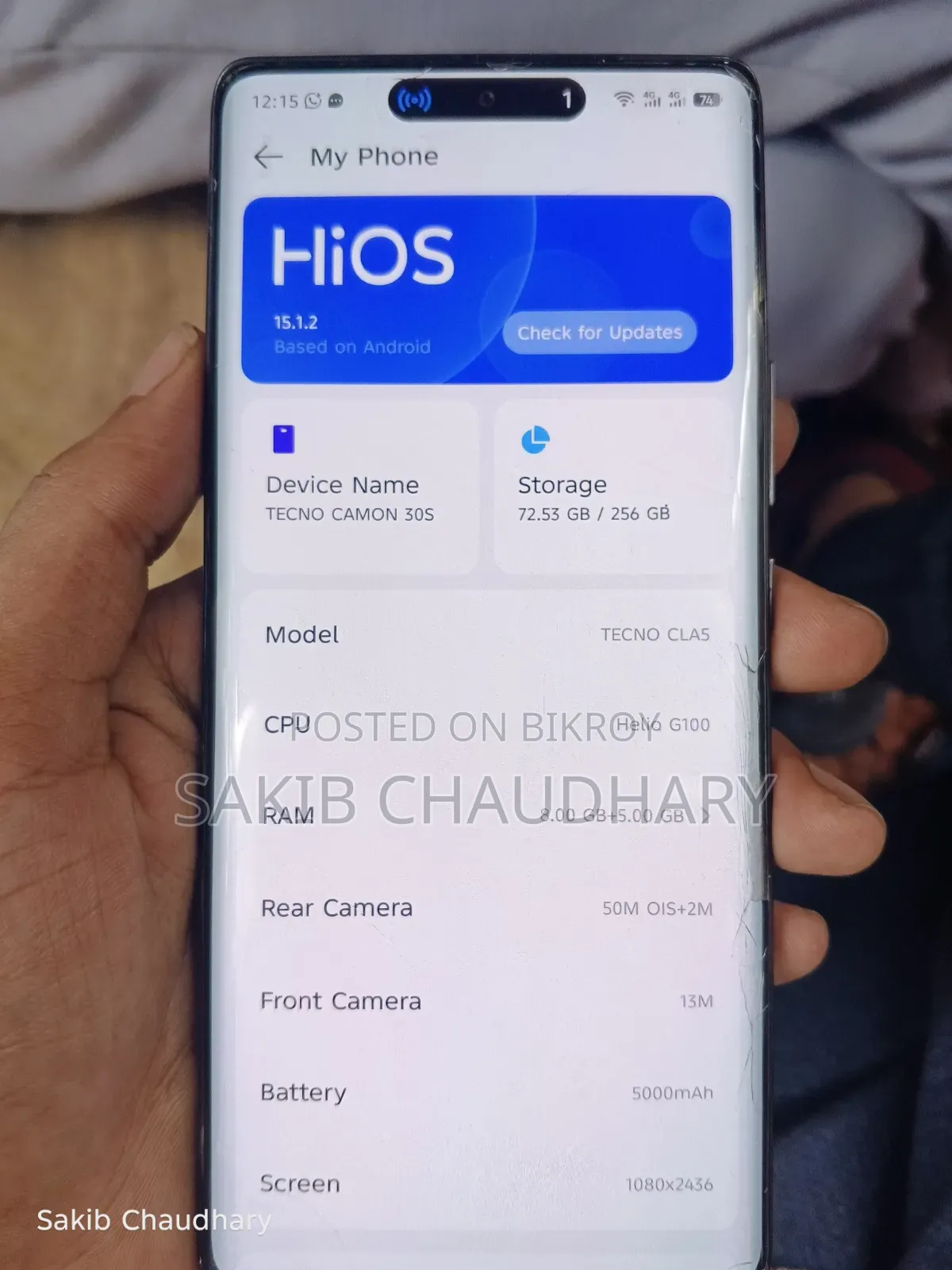 Tecno Camon 30S 256 GB Black