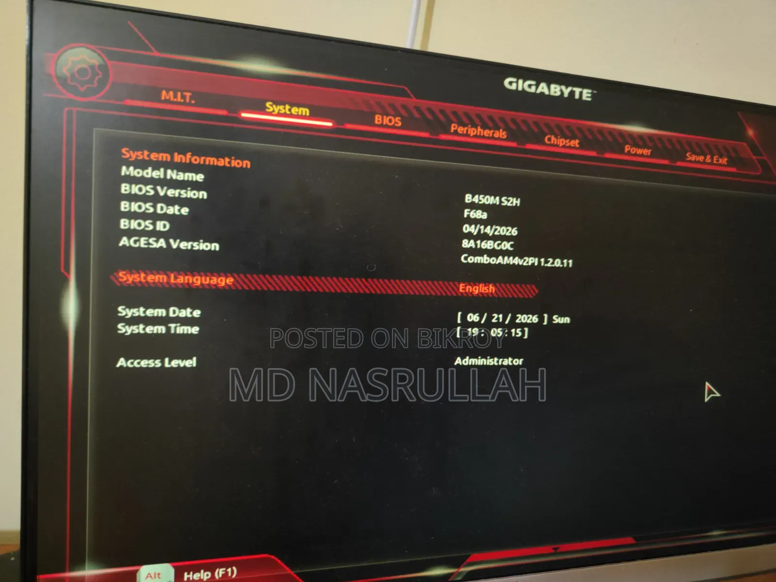 Gigabyte B450m S2h Motherboard