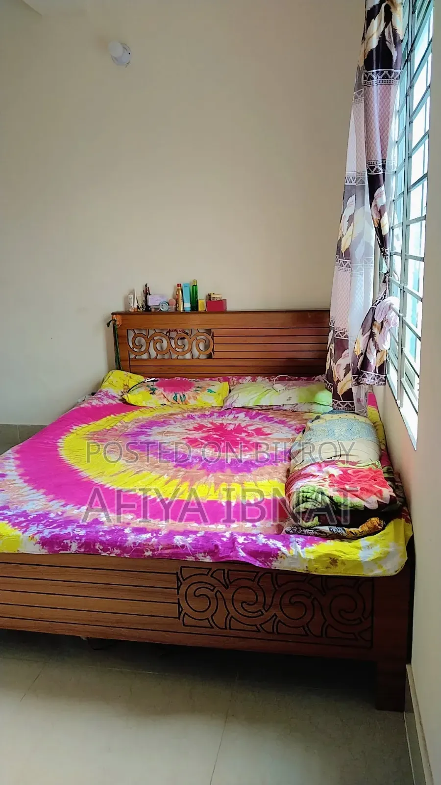 Malaysian Processed Wood Bed. 5/7 Feet