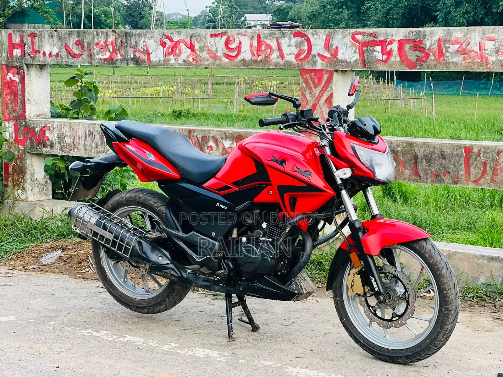 Hero Hunk 150R Dual Disc ABS 2022 Red