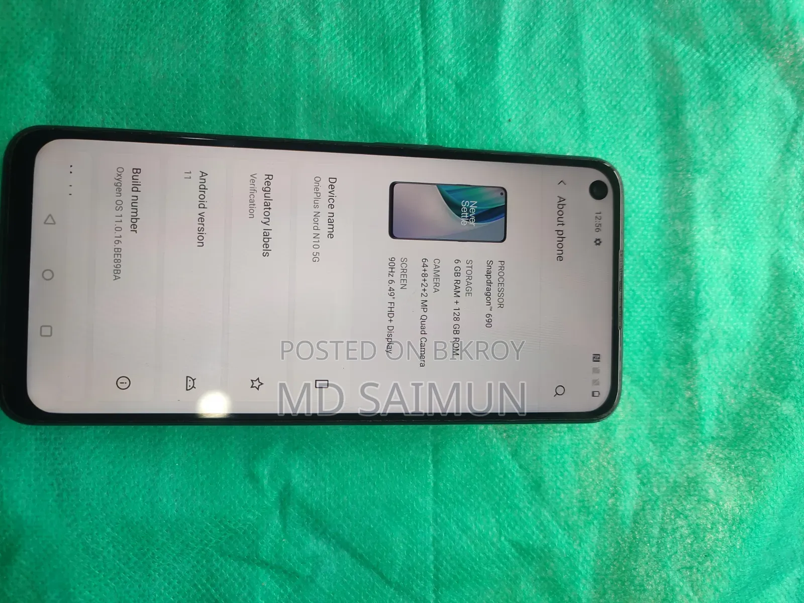 OnePlus Nord N10 5G 128 GB Black