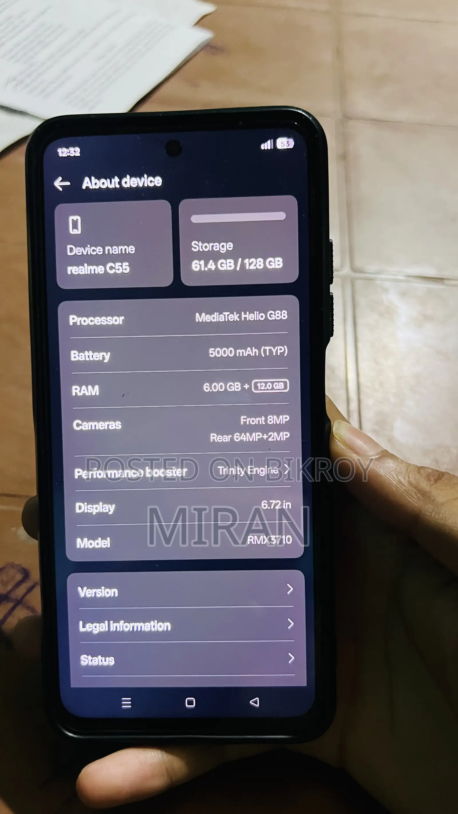 Realme C55 128 GB Black