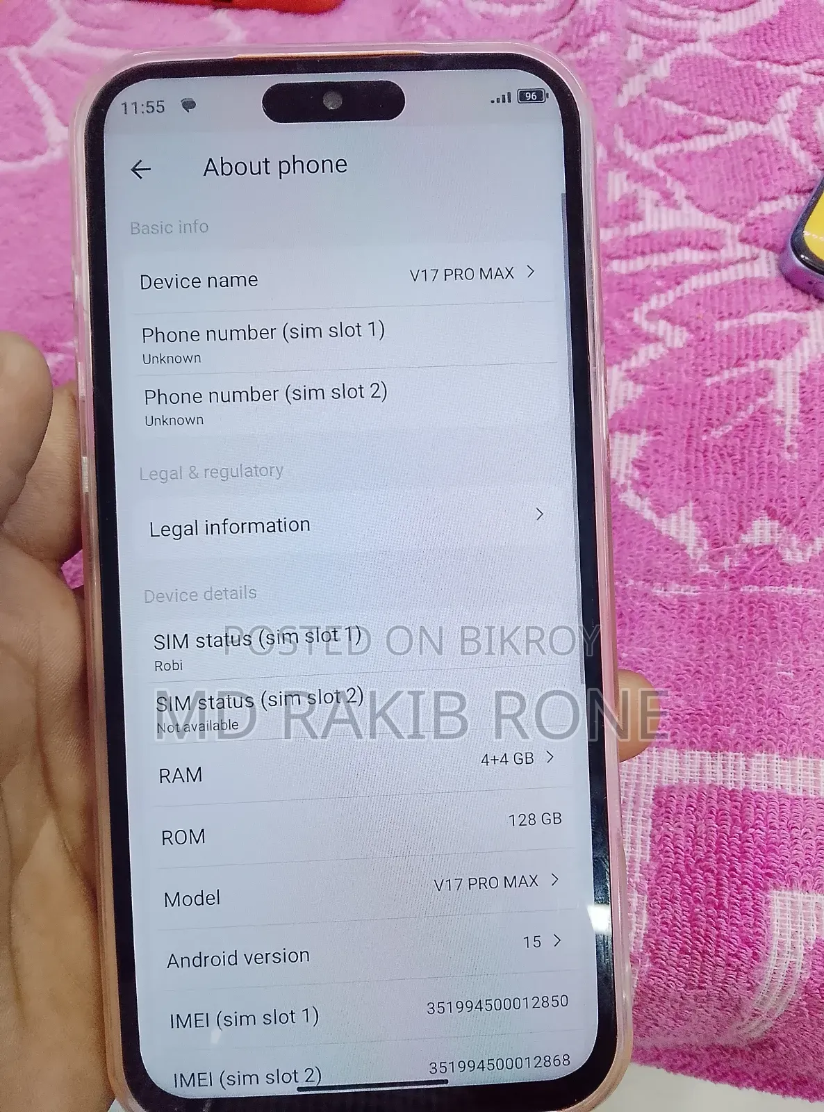 New Vsmart 8 GB Rose Gold
