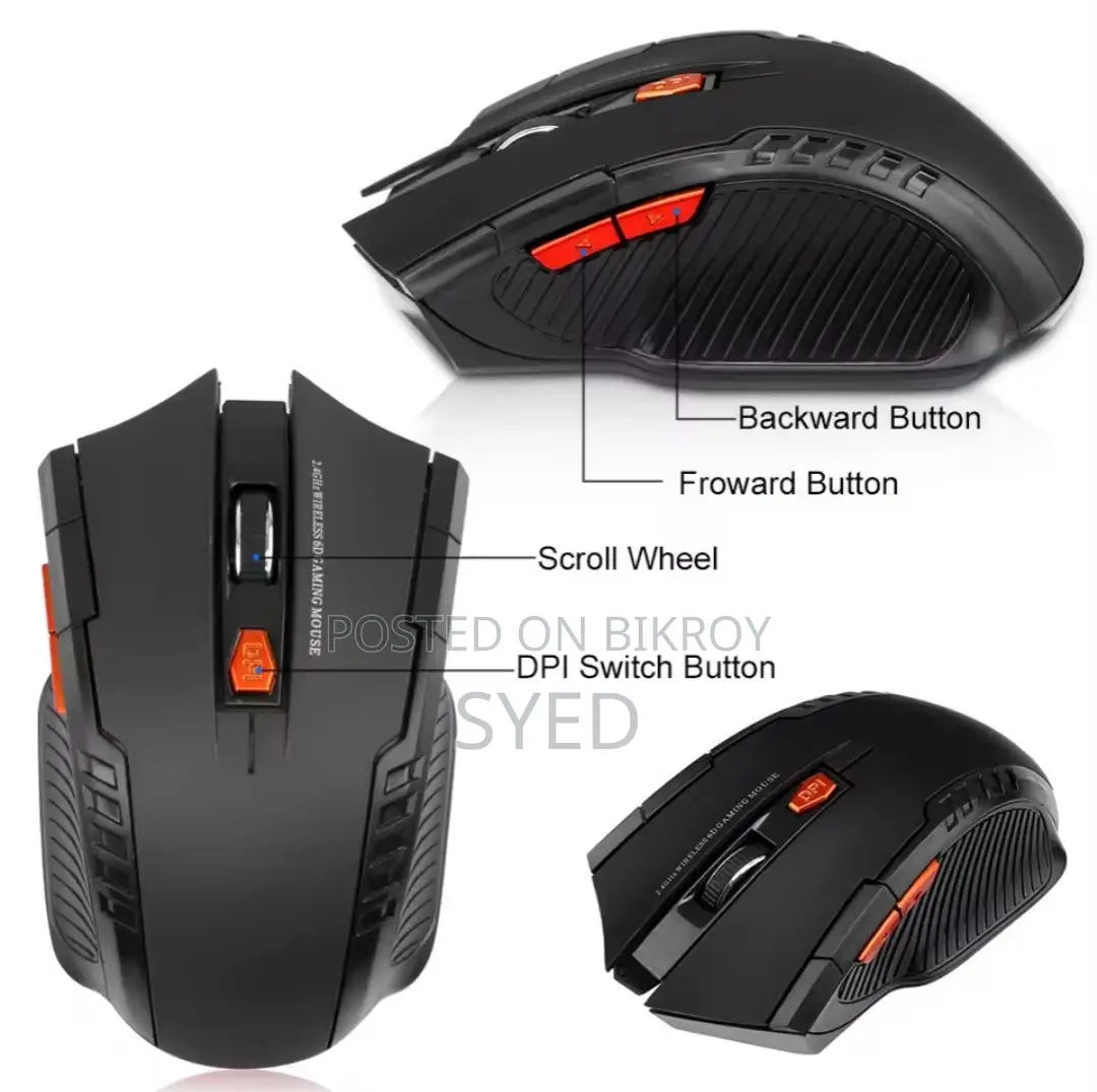 Wireless Mouse for PC Laptop | Gaming + Office Use