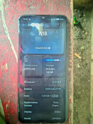 Oppo A18 128 GB Black