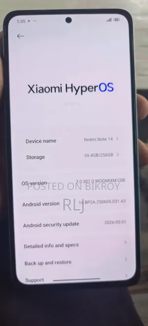 Xiaomi Redmi Note 14 4G 256 GB Green
