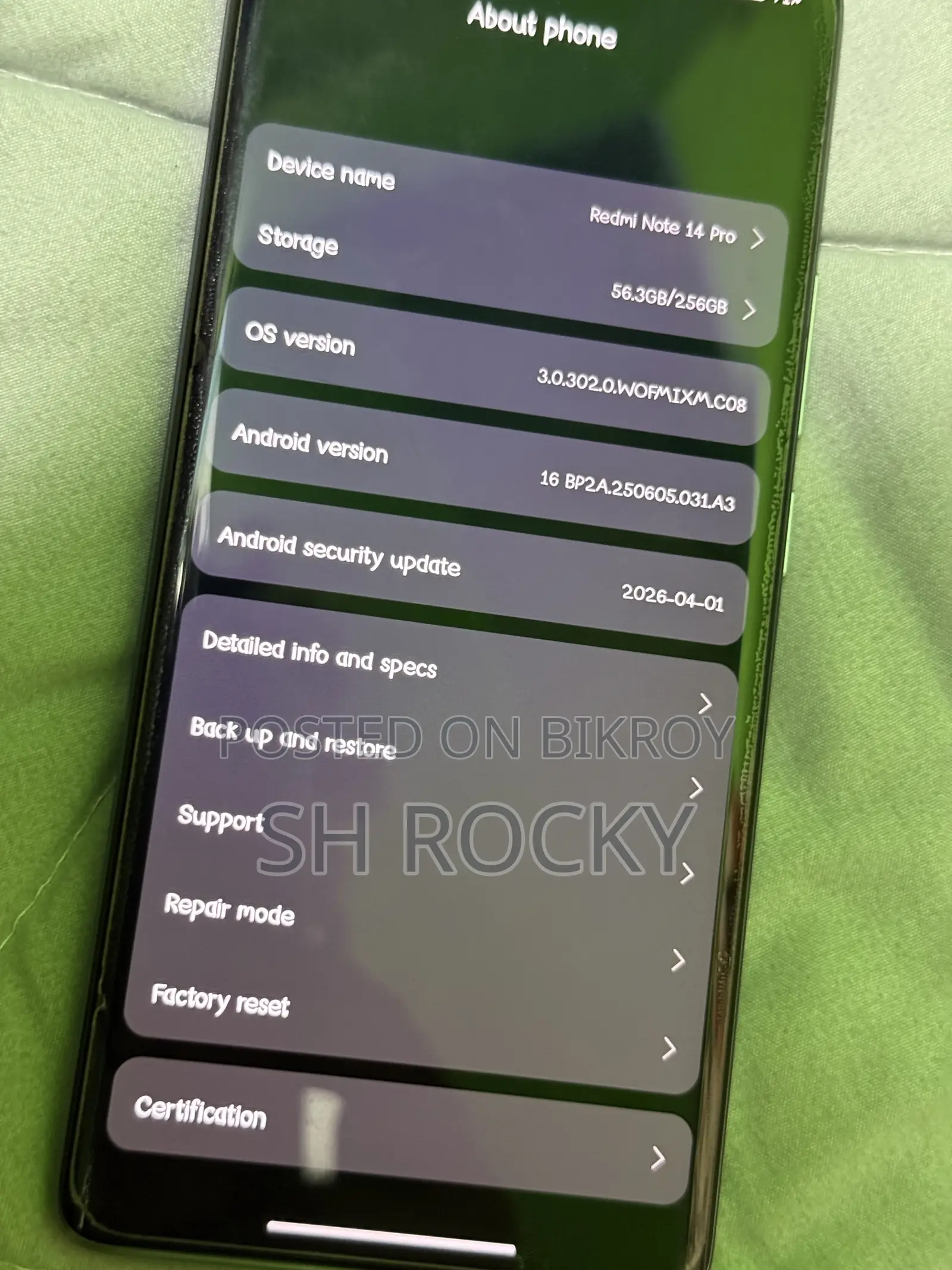 Xiaomi Redmi Note 14 Pro 256 GB Purple