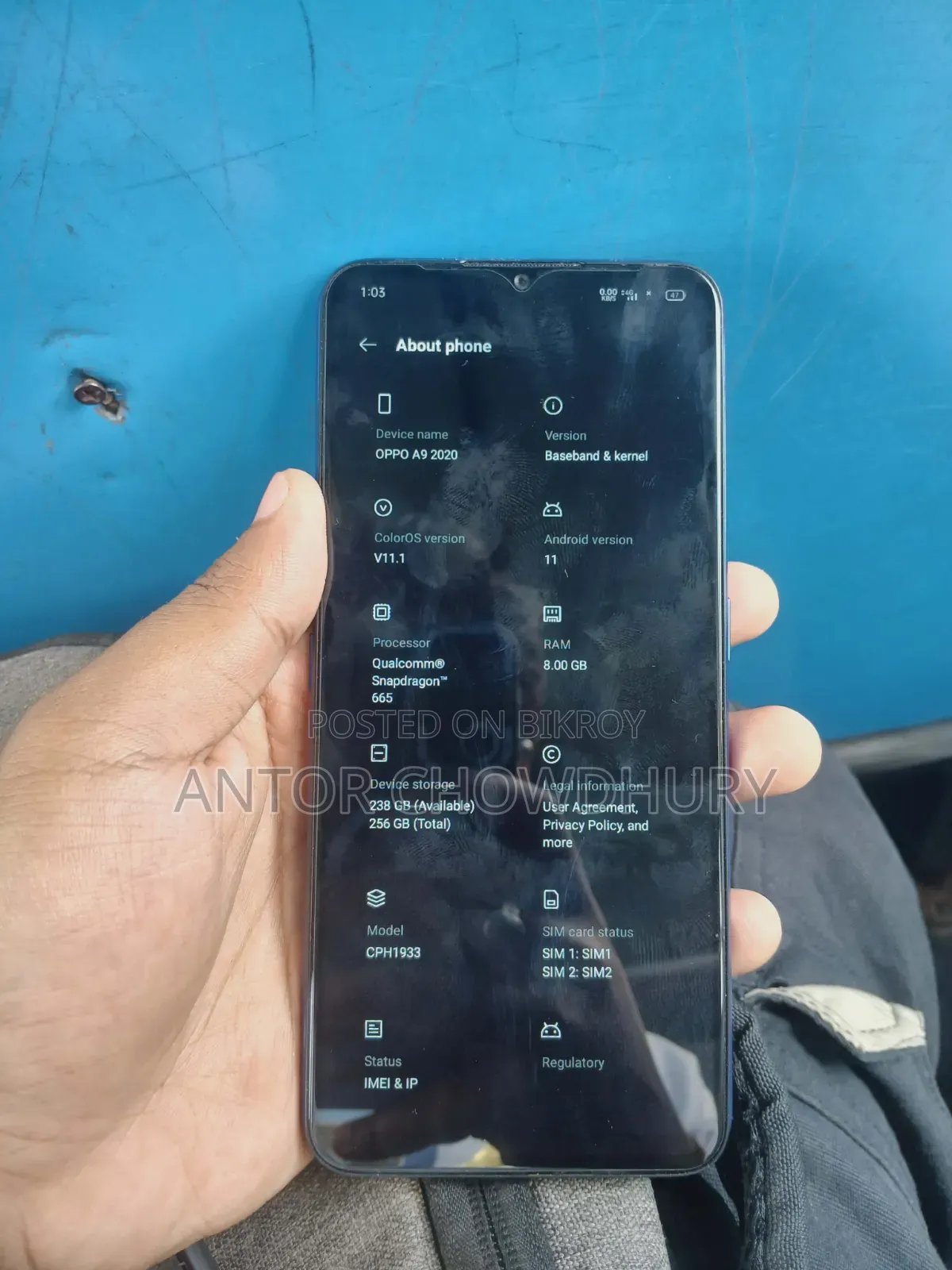 Oppo A9 128 GB Blue