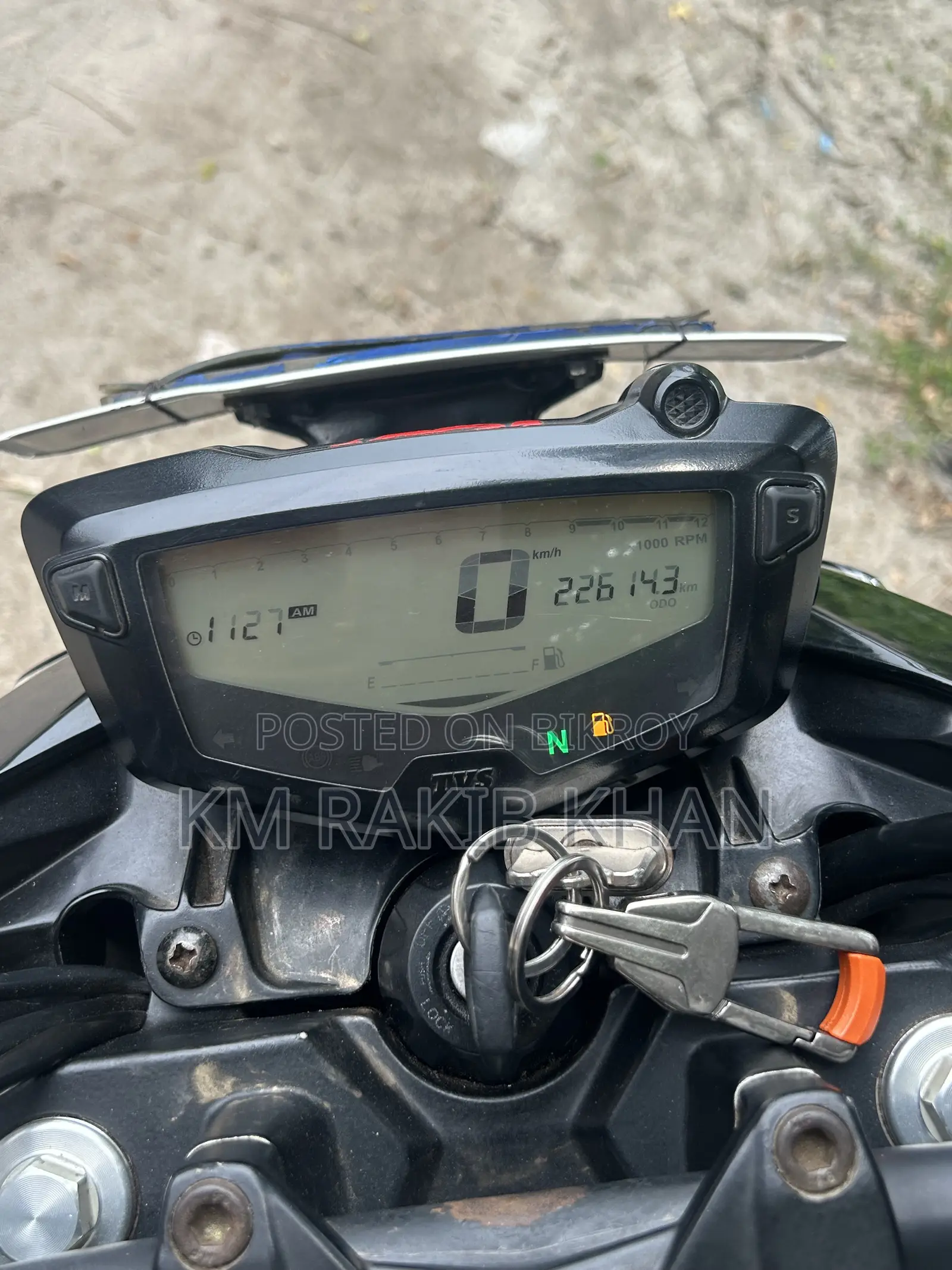 New TVS Apache 160 4V 2019 Black