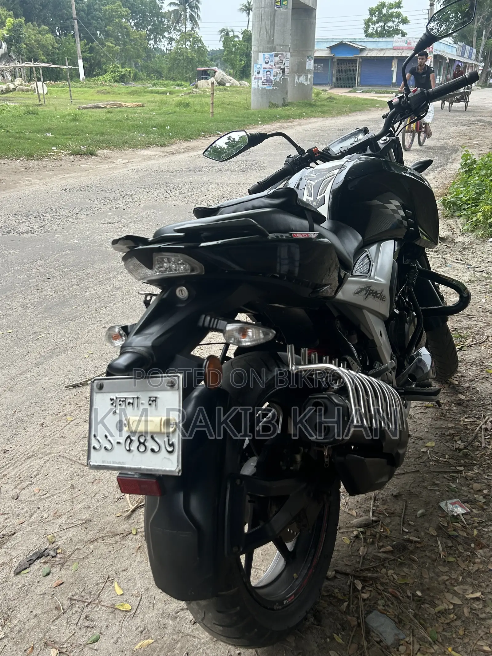 New TVS Apache 160 4V 2019 Black