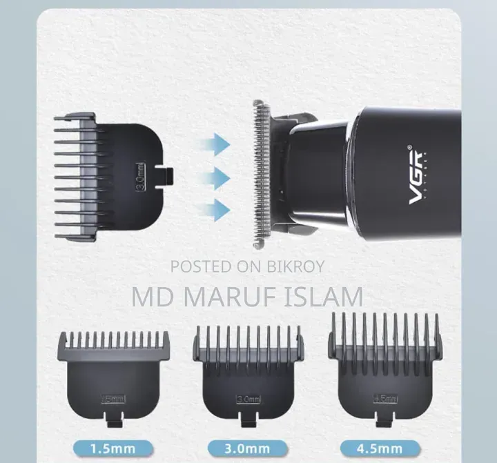 VGR 937 Hair Trimmer and Usb Type C Cable Clipper
