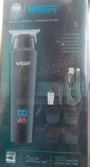 VGR 937 Hair Trimmer and Usb Type C Cable Clipper