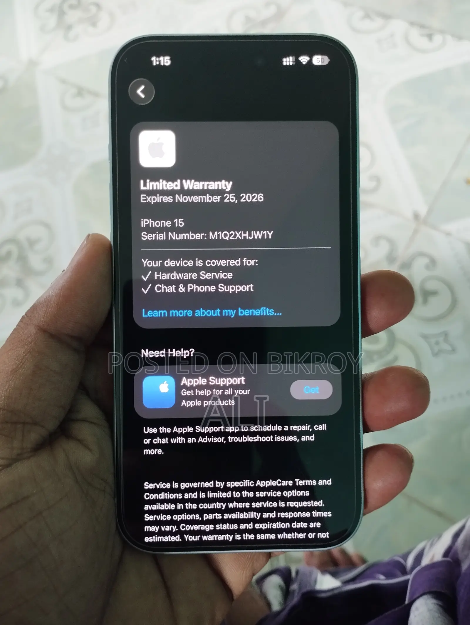 Apple iPhone 15 128 GB Blue