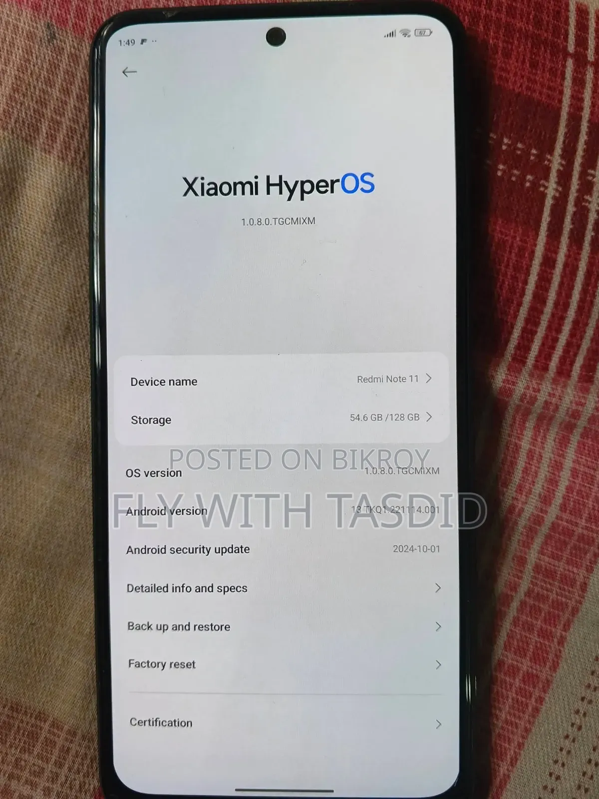 Xiaomi Redmi Note 11 128 GB Red