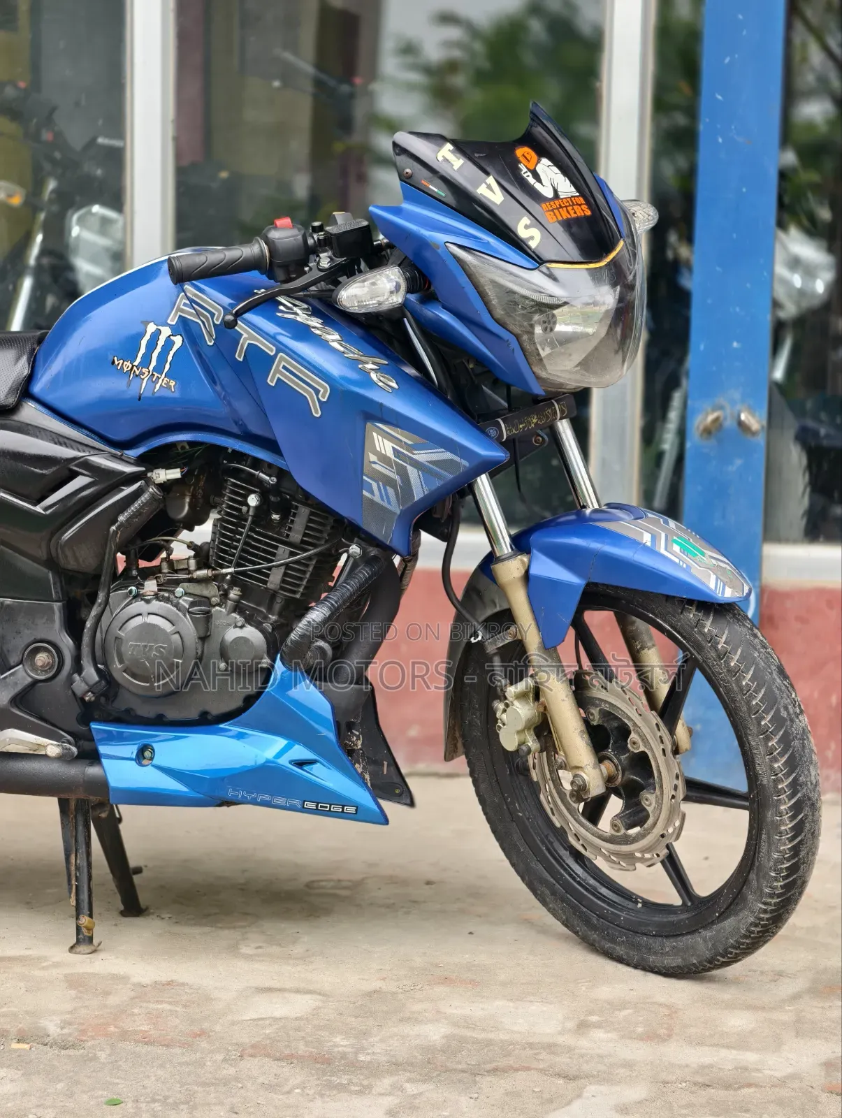 TVS Apache RTR 160 2V 2018 Blue