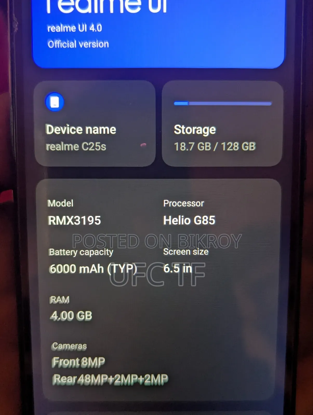 Realme 128 GB Gray