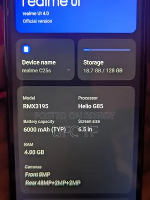 Realme 128 GB Gray