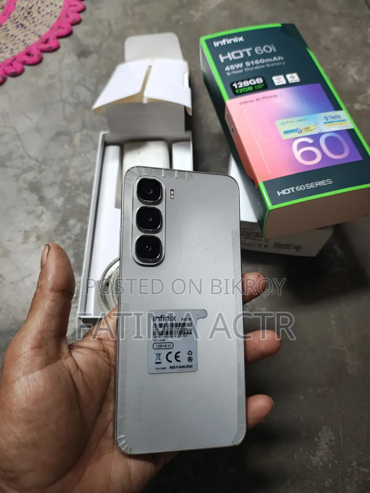 Infinix Hot 60i 128 GB White
