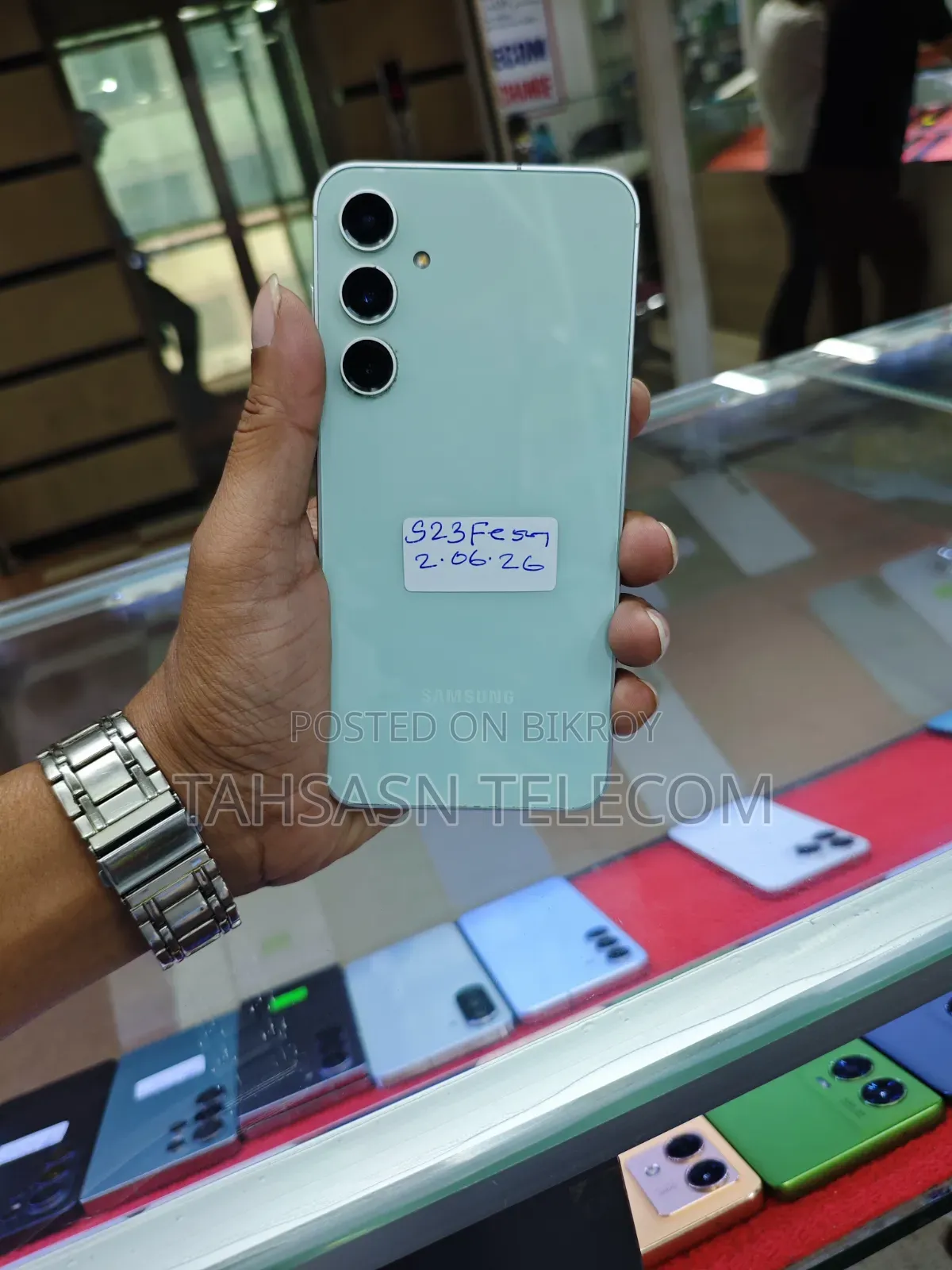 স্যামসাং গ্যালাক্সি এস২৩ এফই ১২৮ জিবি গ্রিন