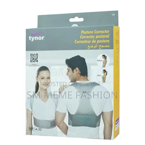 Tynor Posture Corrector A-33, For Women Men Adjustable Back Straightener