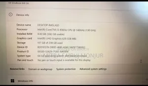 Laptop HP EliteBook 840 G6 4GB Intel Core I5 SSD 256GB
