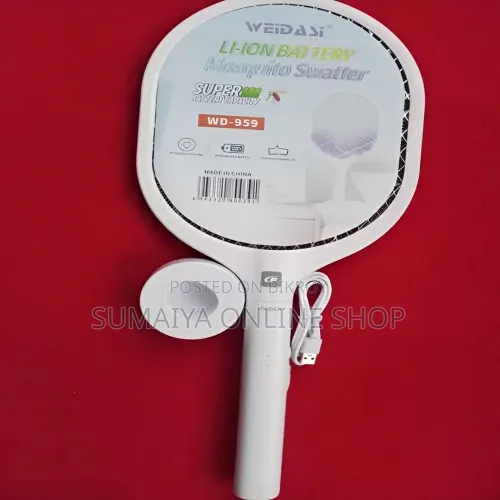 Wedasi (Wd-959) Rechargeable Dual Use Electric Mosquito Racket Stand