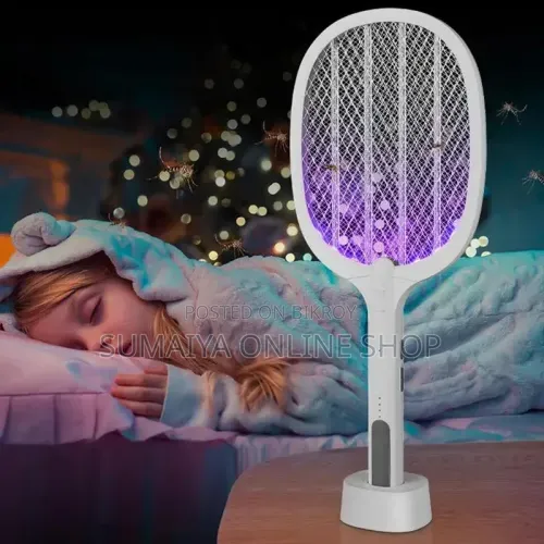 Wedasi (Wd-959) Rechargeable Dual Use Electric Mosquito Racket Stand