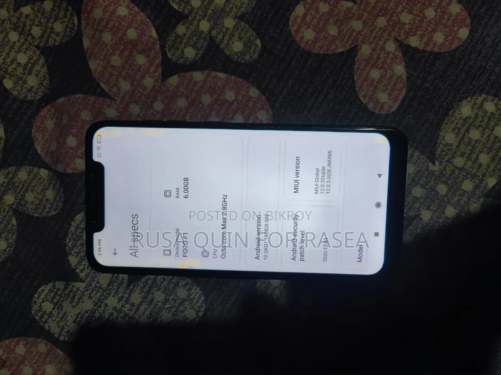 Xiaomi Pocophone F1 128 GB Black