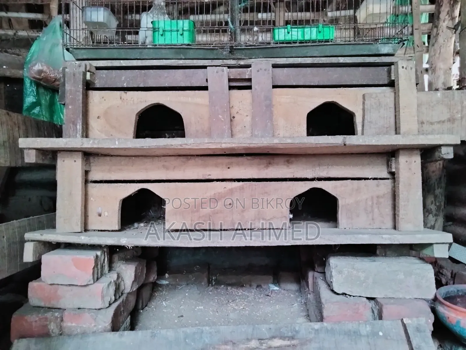 2 Wooden Pigeon Coops
