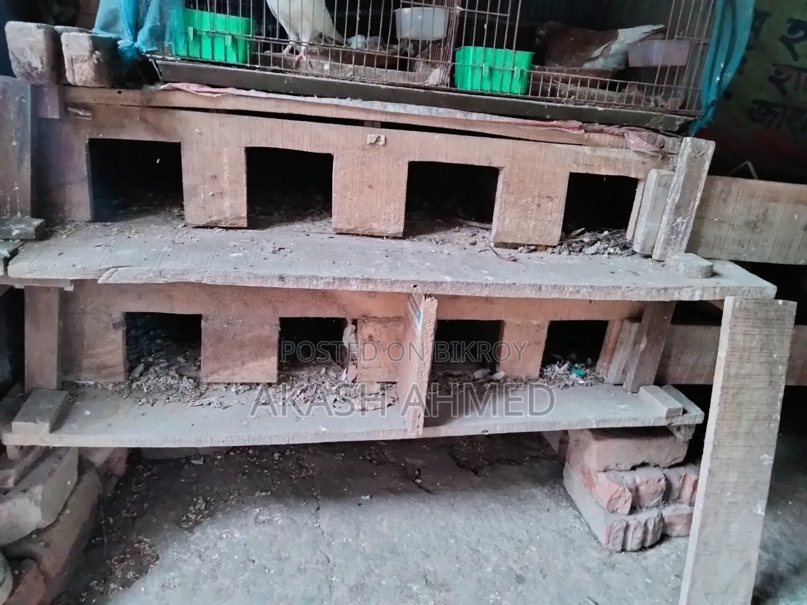 2 Wooden Pigeon Coops