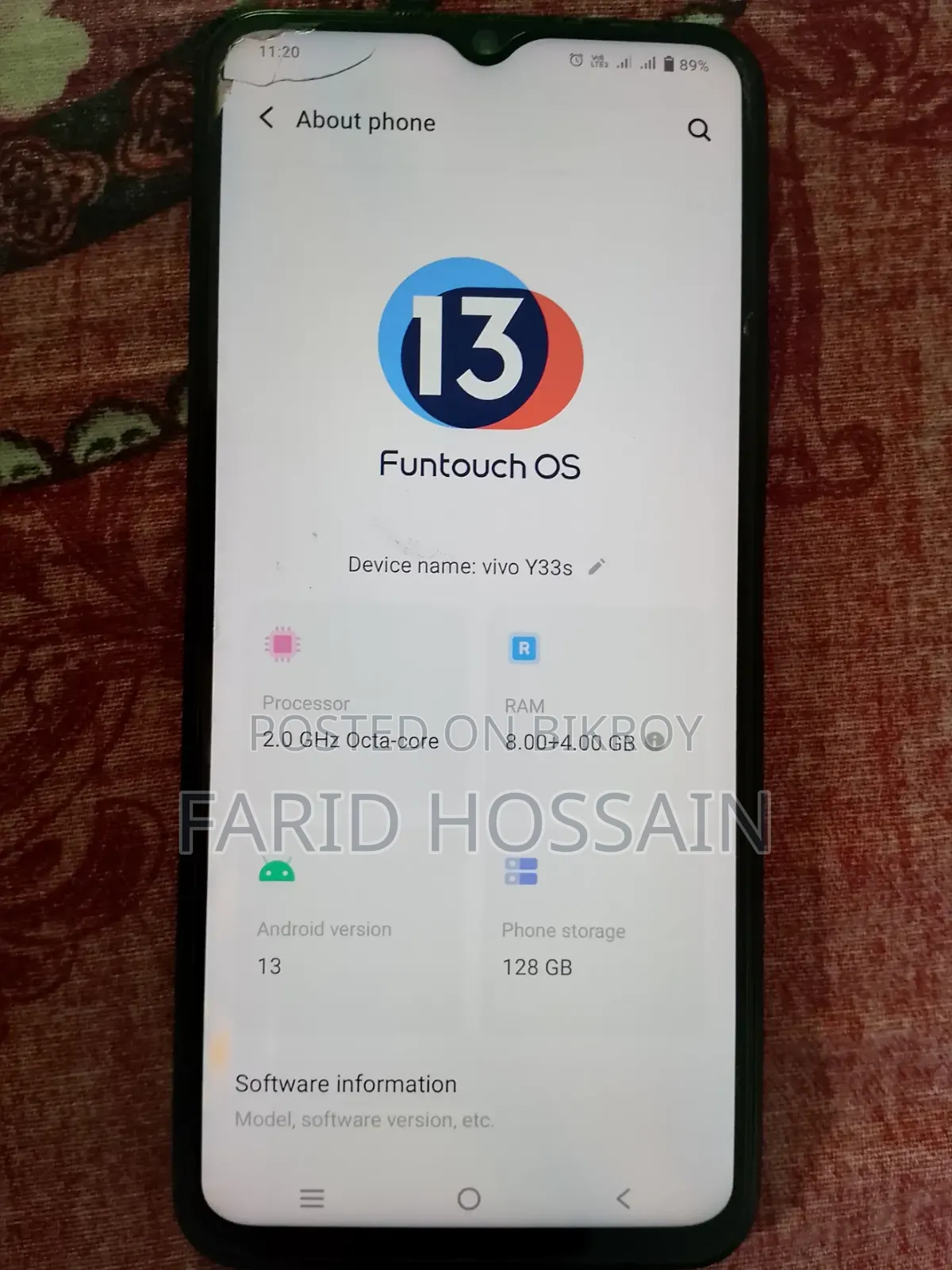 Vivo Y33s 128 GB Black