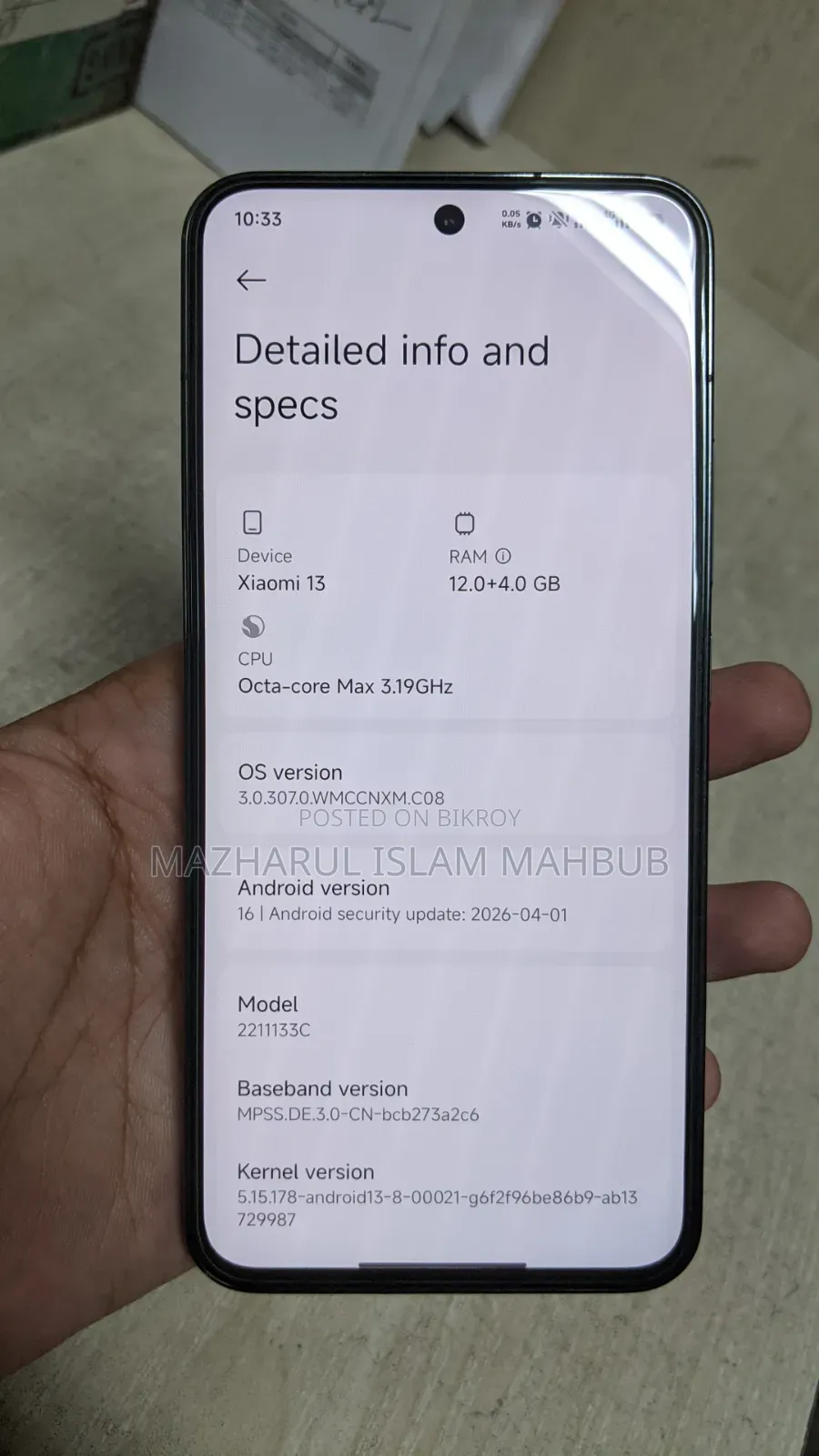 Xiaomi 13 256 GB Black