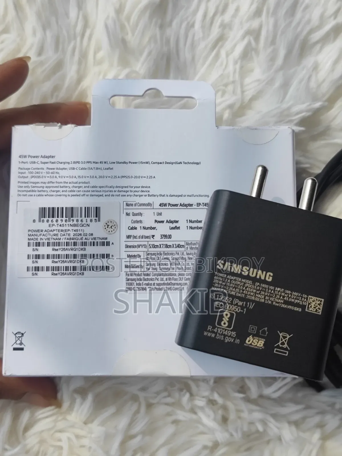 Samsung 45w Original Indian Super Fast Charger