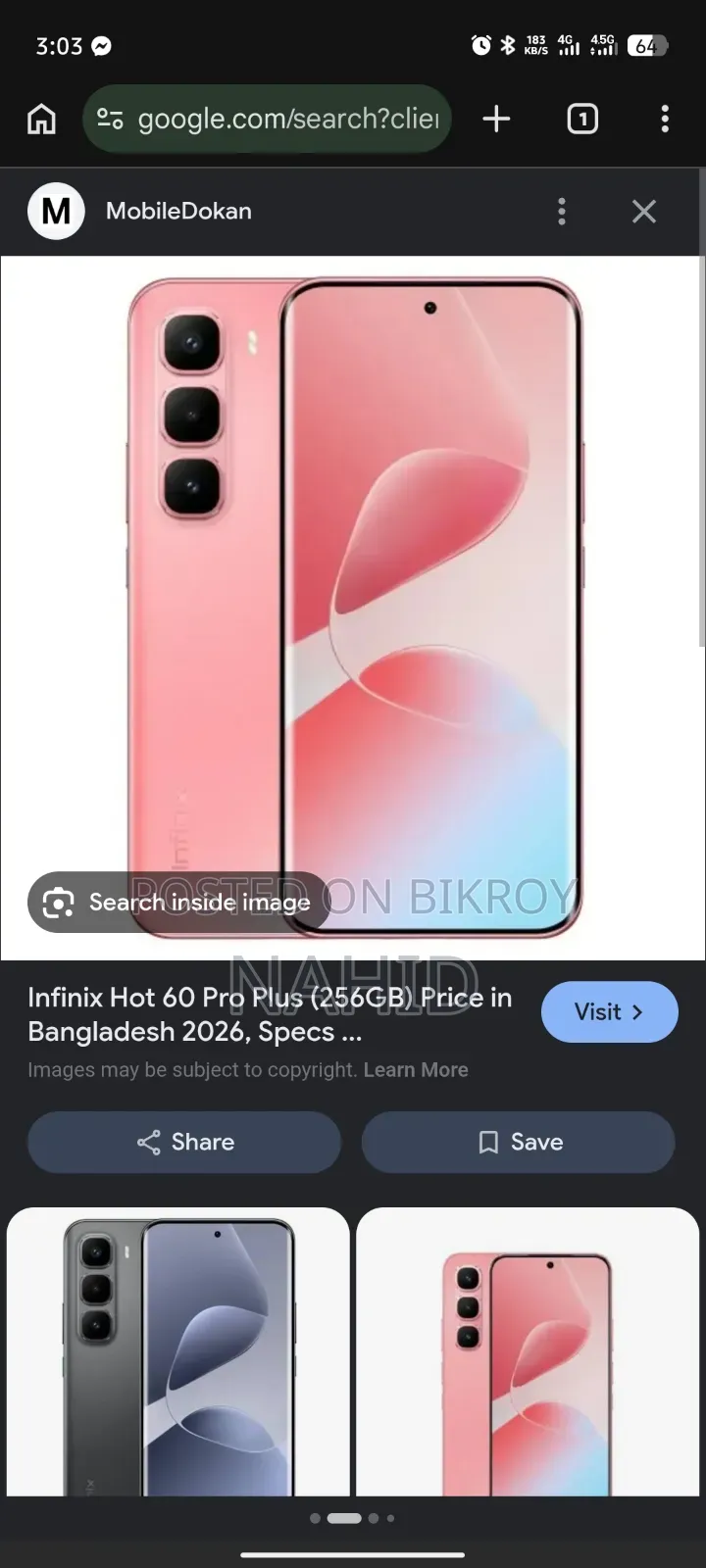 Infinix Hot 60 Pro+ 256 GB Black