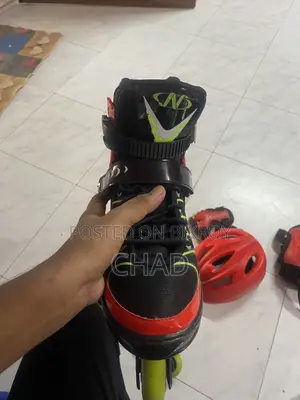 Skating shoes and helmet set for sale