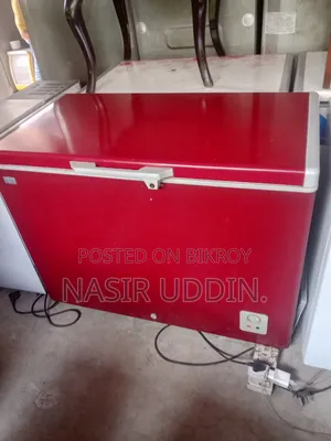 Eco Plus Red Color Deep Fridge 300 Liters