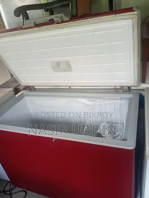 Eco Plus Red Color Deep Fridge 300 Liters