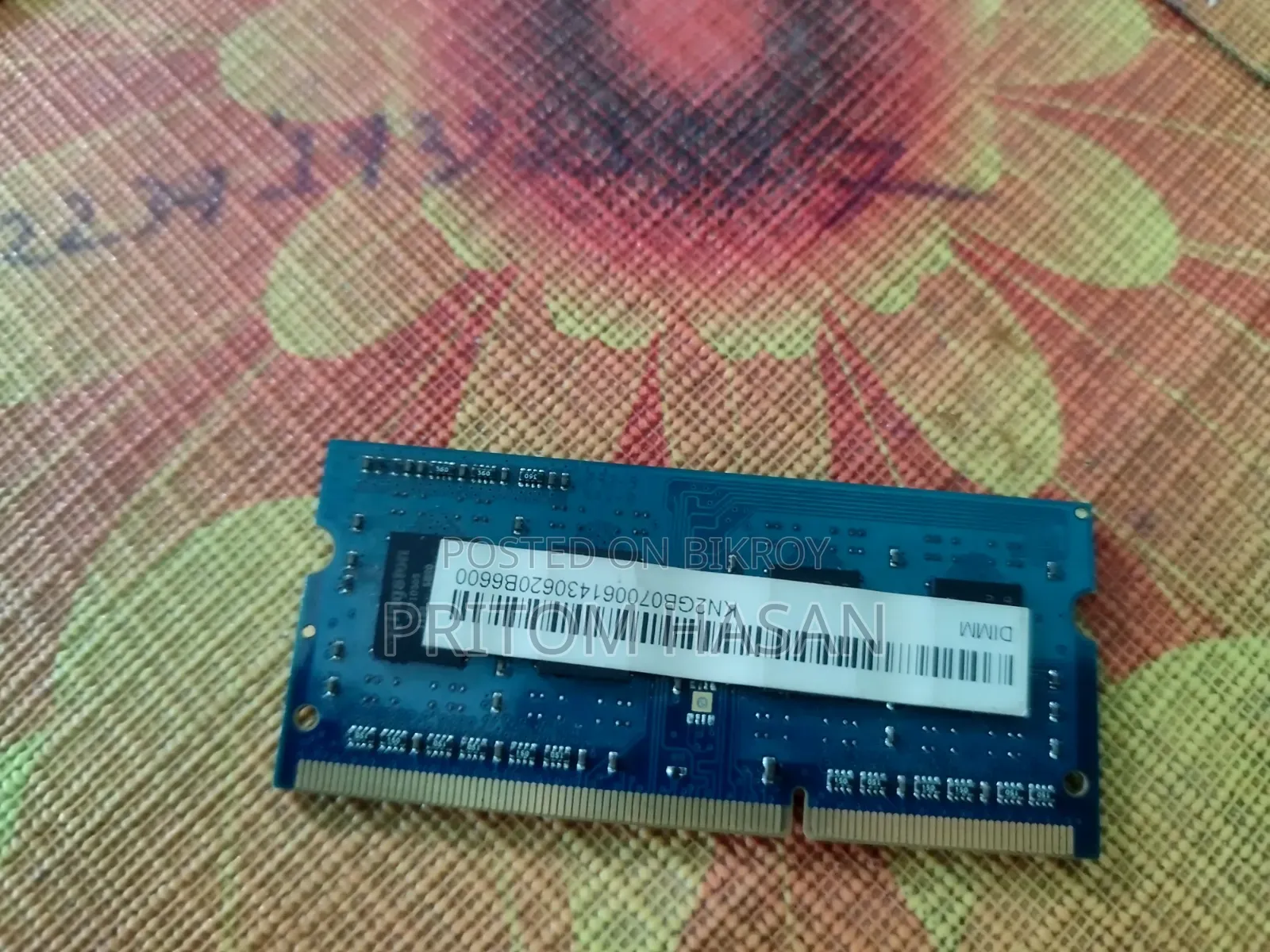 DDR2 Laptop RAM 6 GB Kingston